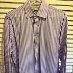 MICHAEL Michael Kors Lavender Striped Dress Shirt